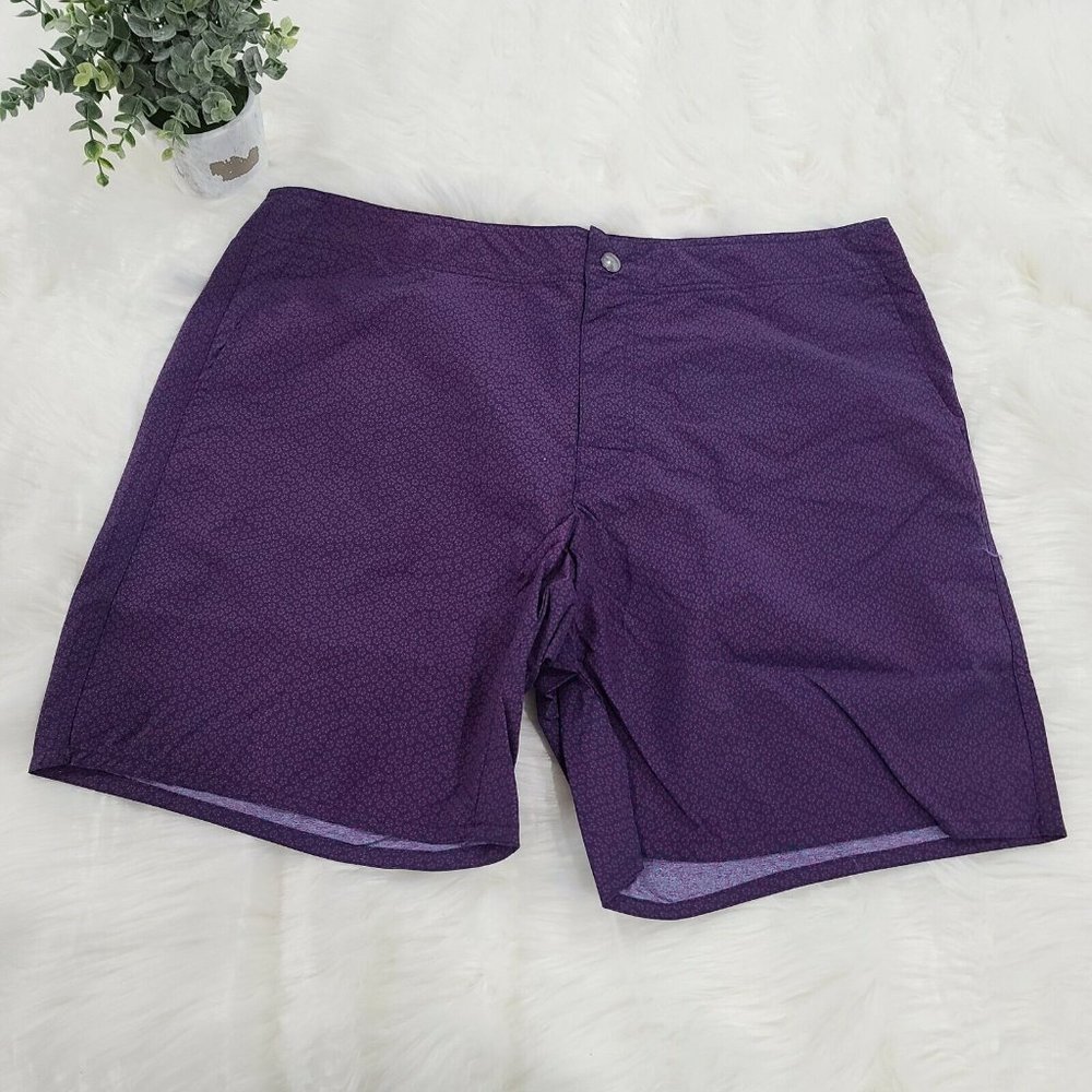 Zachary Prell Crane Swim Trunks 100% Polyamide Floral Navy Purple Size 34 XL NWT
